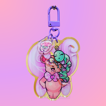 FaeriKingdom: Caramel and friends dangle keychain (3 pieces in one)