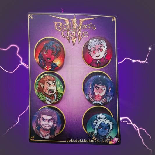 Baldur's Gate 3-Characters pin set (BG3 inspired)